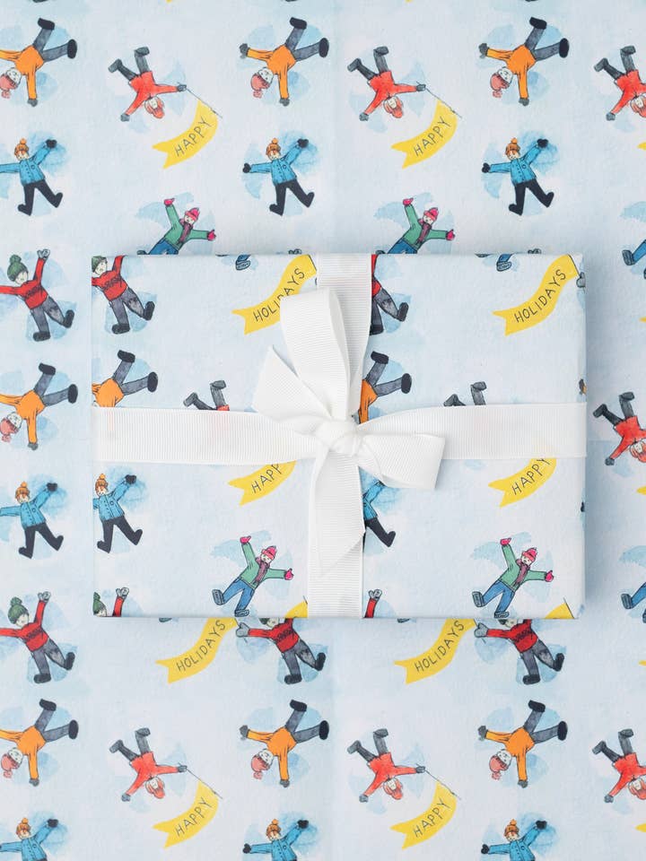 Snow Angels Recycled Wrap for wholesale by Ruby & Bo