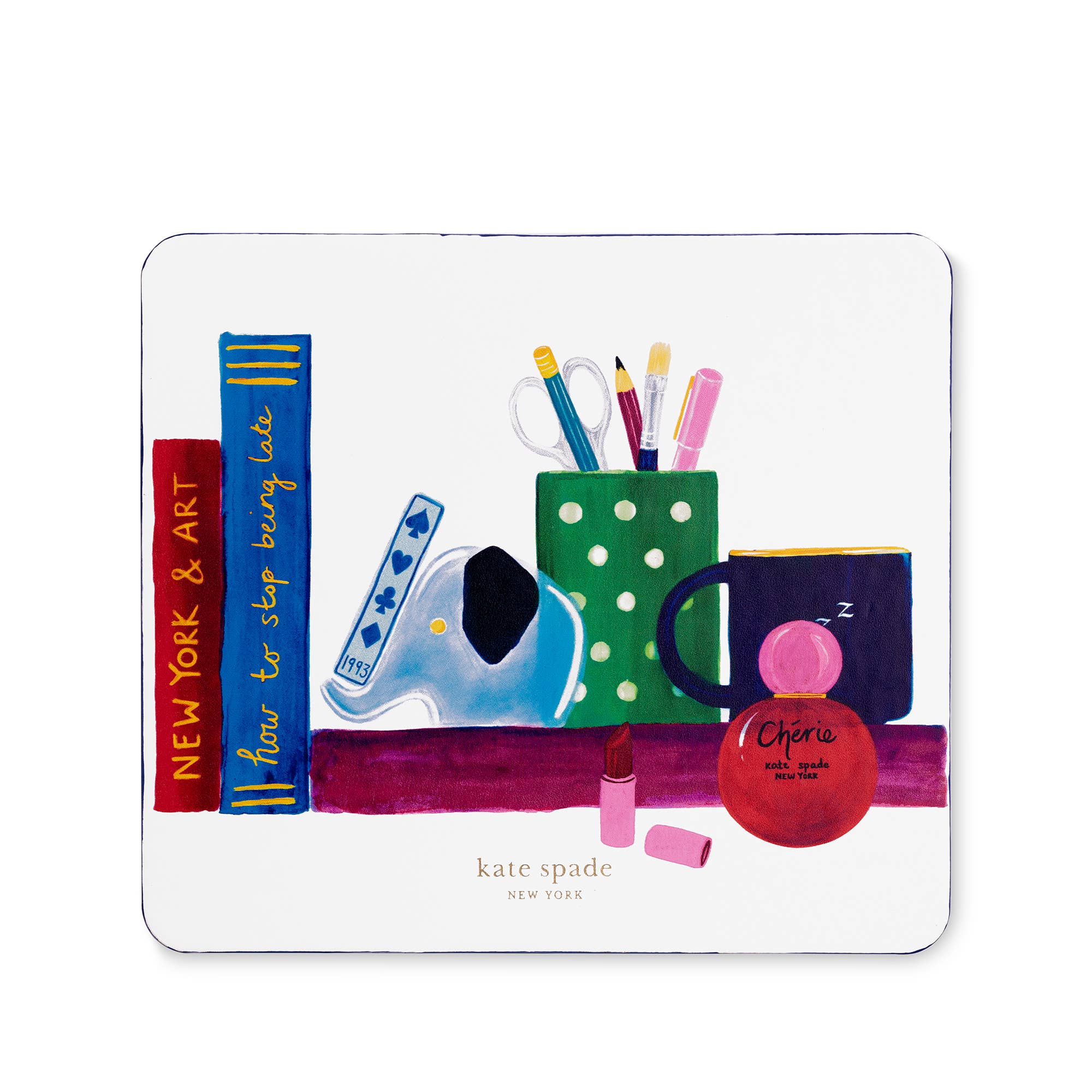 Kate Spade New York by Lifeguard Press - Wholesale Mousepad/Trackpad - Mouse Pad, Charmed Library