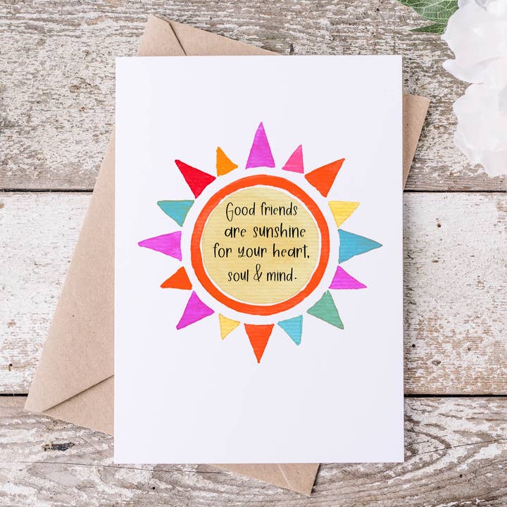 Vrienden zijn Sunshine for the Soul Card voor wholesale door Card & Story