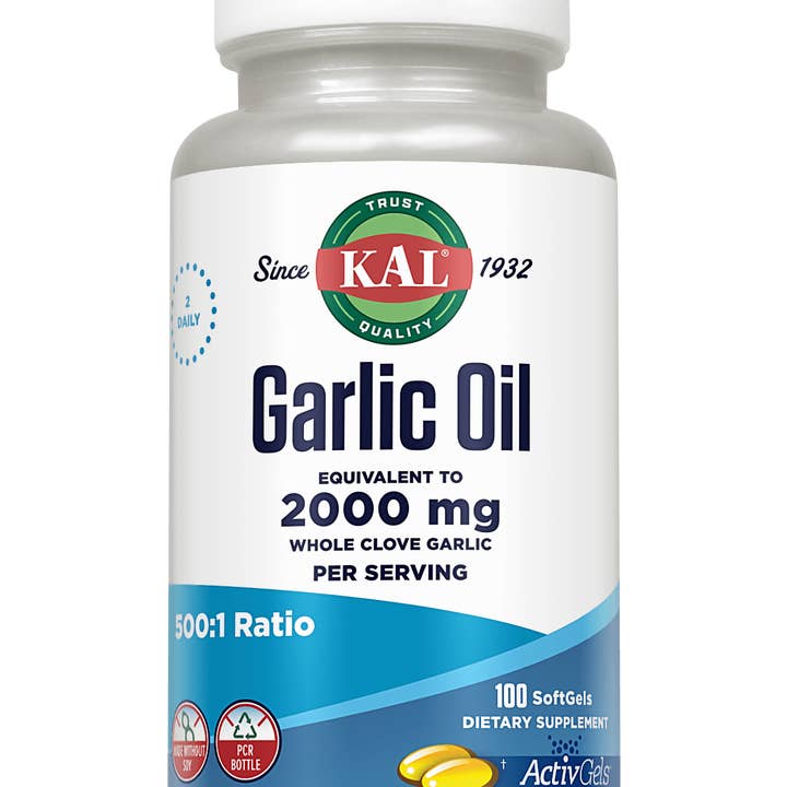 KAL - Wholesale Oral Supplement/Vitamin - Garlic Oil ActivGels™ Softgels 2000 mg0