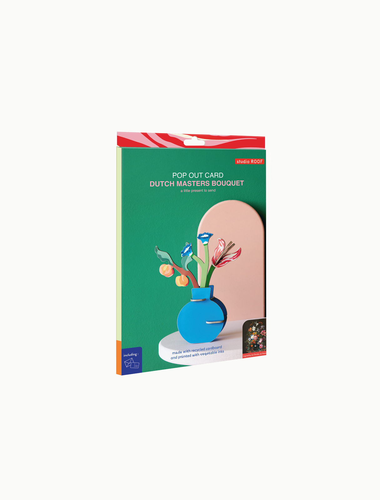 Studio Roof - Vente Carte de vœux classique - Carte 3D en relief - Bouquet des Maîtres Néerlandais2