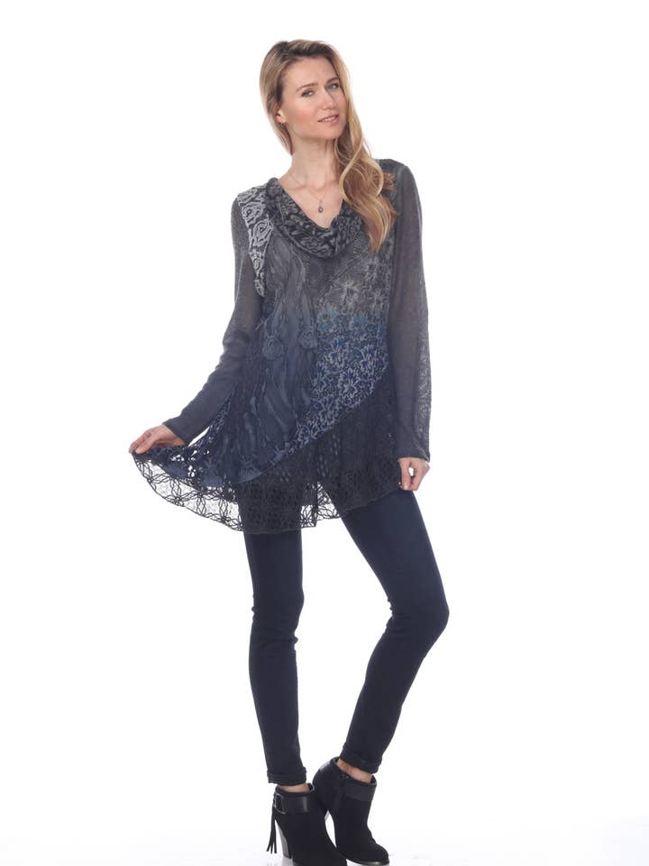 Tunique tricotée pour femme (KBS527) pour la vente par Rising International Inc