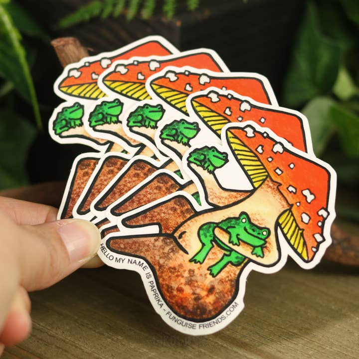 Funguise Friends by WkdWest - Wholesale Sticker - Vinyl Funguise® Sticker - Paprika2
