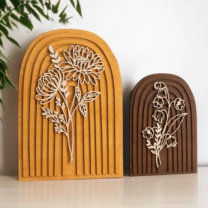 Wildflower Botanical Wall Hanging For Boho Decor R25 for wholesale by BearCrafts