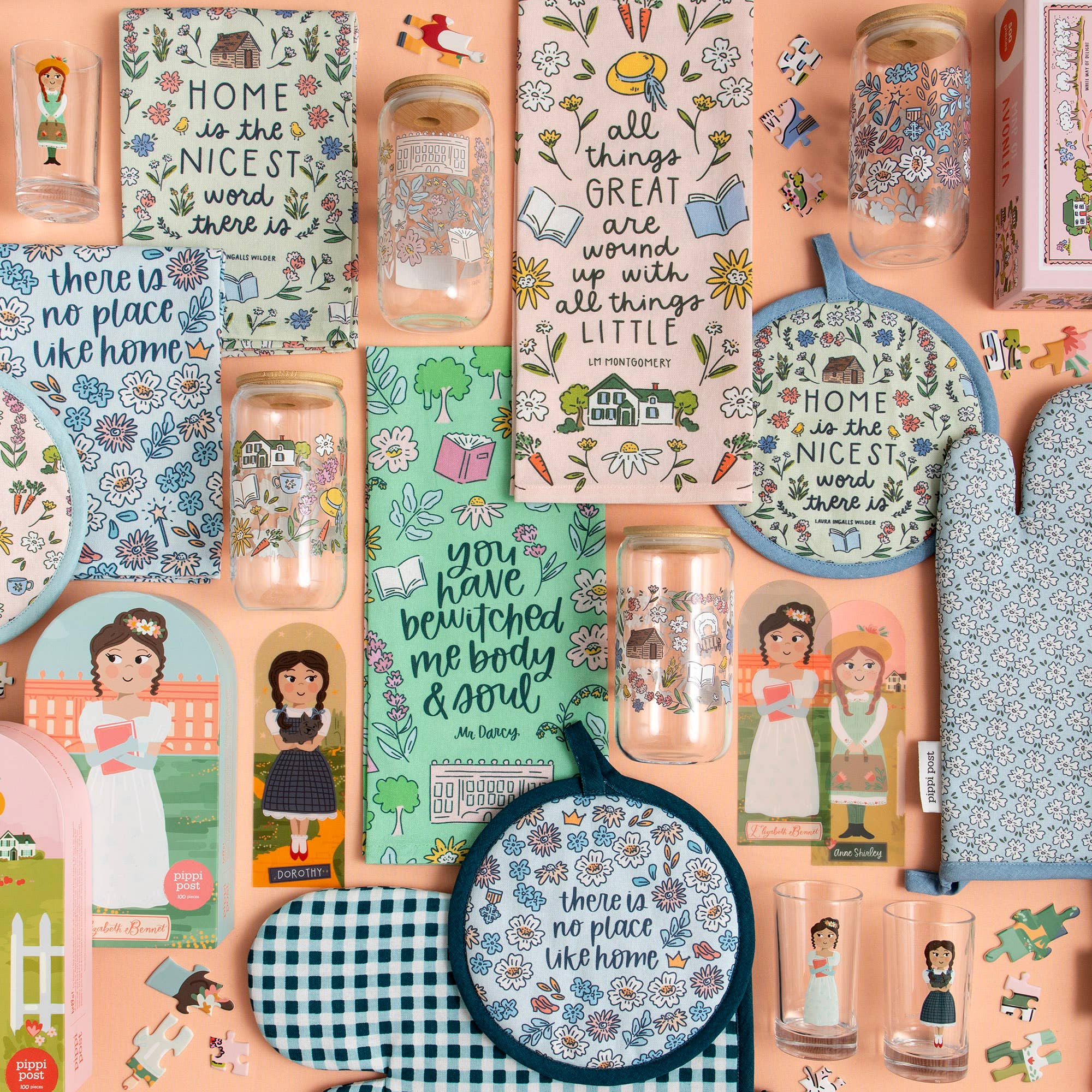 Pippi Post - Wholesale Tea Towel - Home Is The Nicest Word Little House on the Prairie TeaTowel3