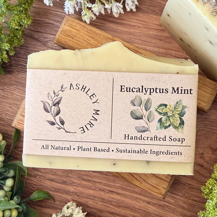 Ashley Marie Soap - Wholesale Bar Soap - Eucalyptus Mint Bar Soap | Handmade Artisan Soap 0
