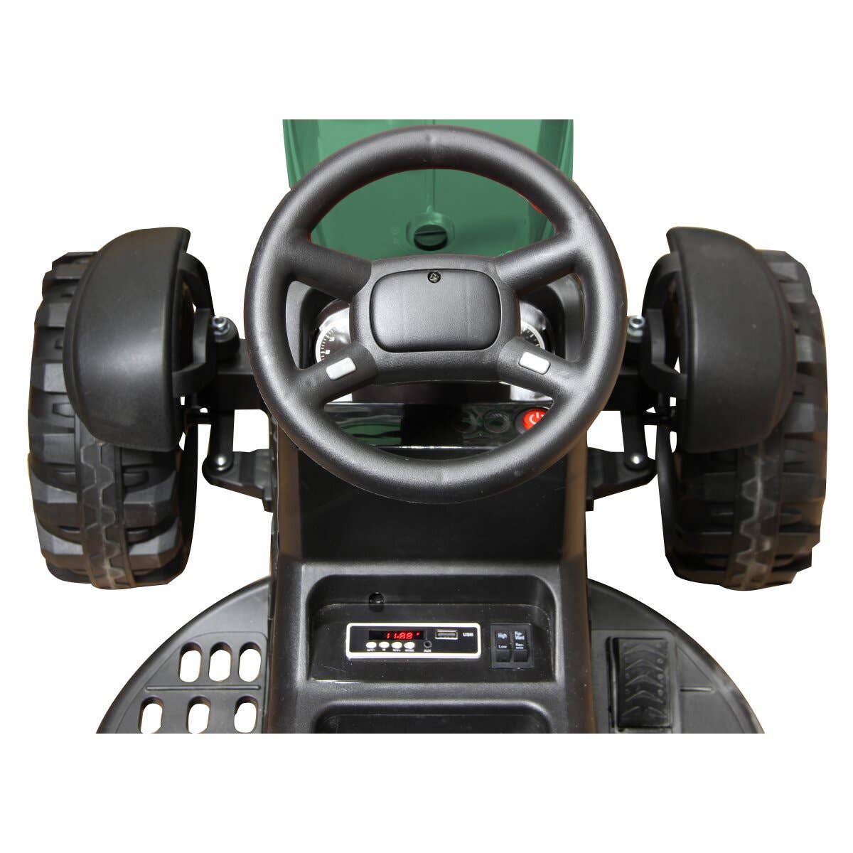 mhw24 – wholesale Toy car/truck – Child – Ride-on tractor Super Load with trailer green 12V9