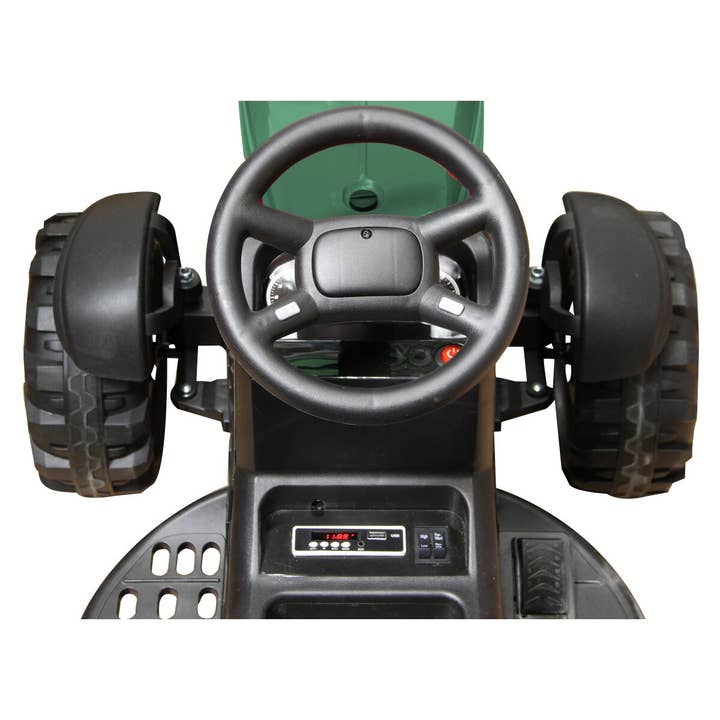 mhw24 – wholesale Toy car/truck – Child – Ride-on tractor Super Load with trailer green 12V9