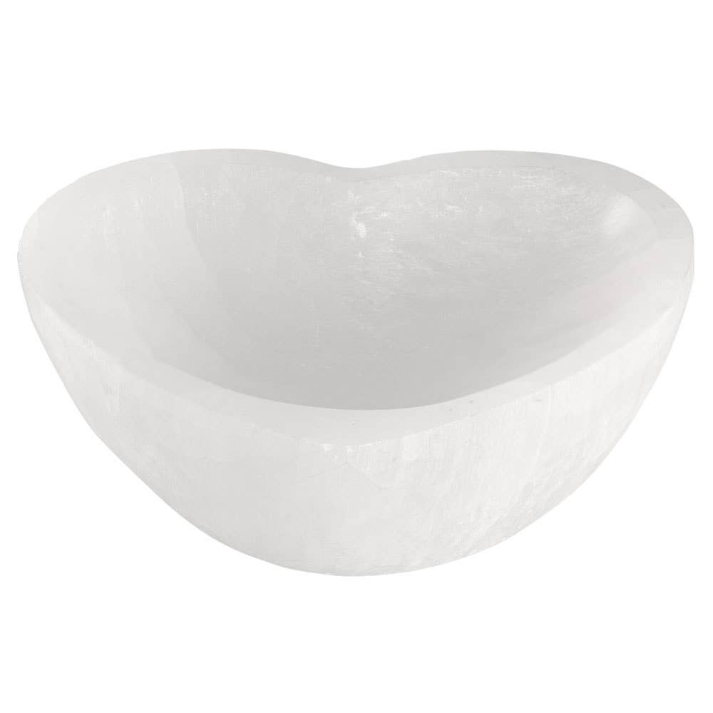 Benjamin International - Venta al por mayor Joyero de plato - PORTA BARATIJAS CON FORMA DE CORAZÓN DE SELENITA0