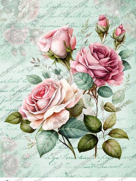 DRP062 - Papier de riz A4 pour la vente par Decoricepaper