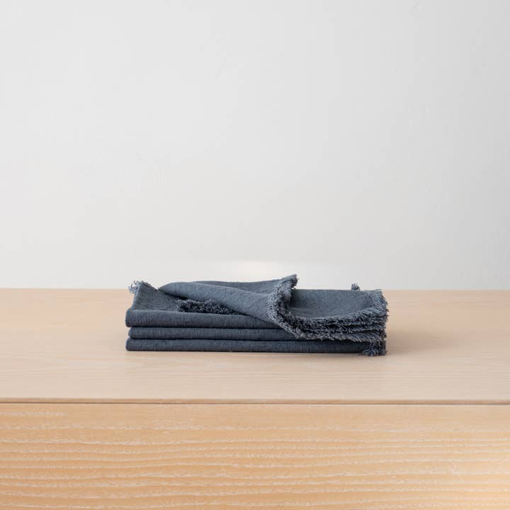 LinenMe - Wholesale Dinner & Cloth Napkin - Hand-Made Linen Napkin Terra Fringe Various 30 Colors13