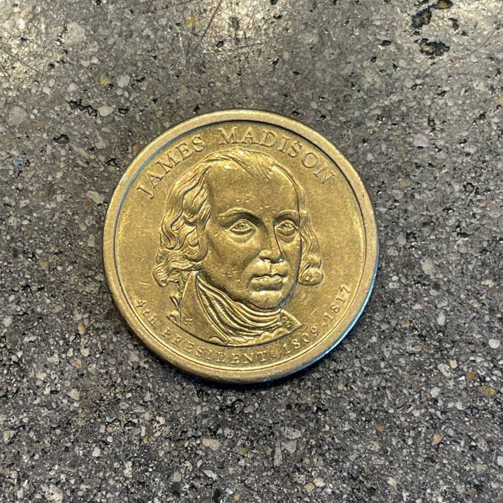 Mountainstruck Coin Rings and Jewelry - Wholesale Dangle Earrings - Presidential Dollar Coin Ring (reverse)4