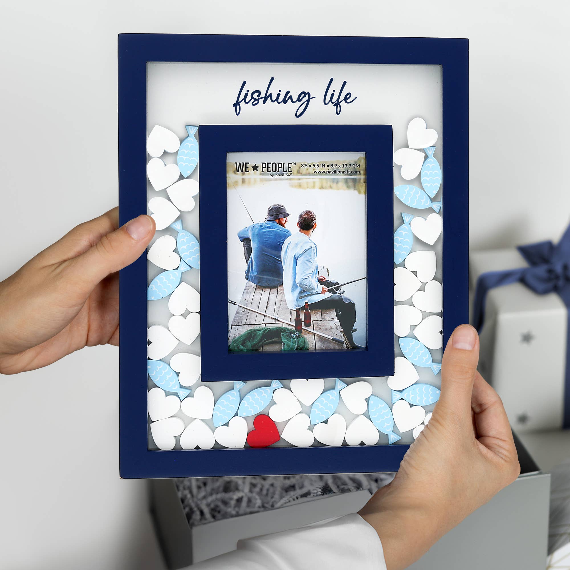 Pavilion - Wholesale Picture Frame - Fishing Life - 8" x 10" Picture Frame (3.5" x 5.5" Photo)4