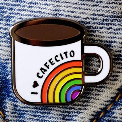 Cafecito Rainbow Mugg Pin för wholesale av Bianca's Design Shop