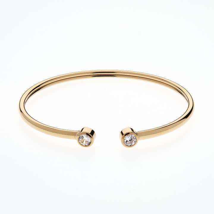 Gold & Crystal Cuff for wholesale by Emma Holland