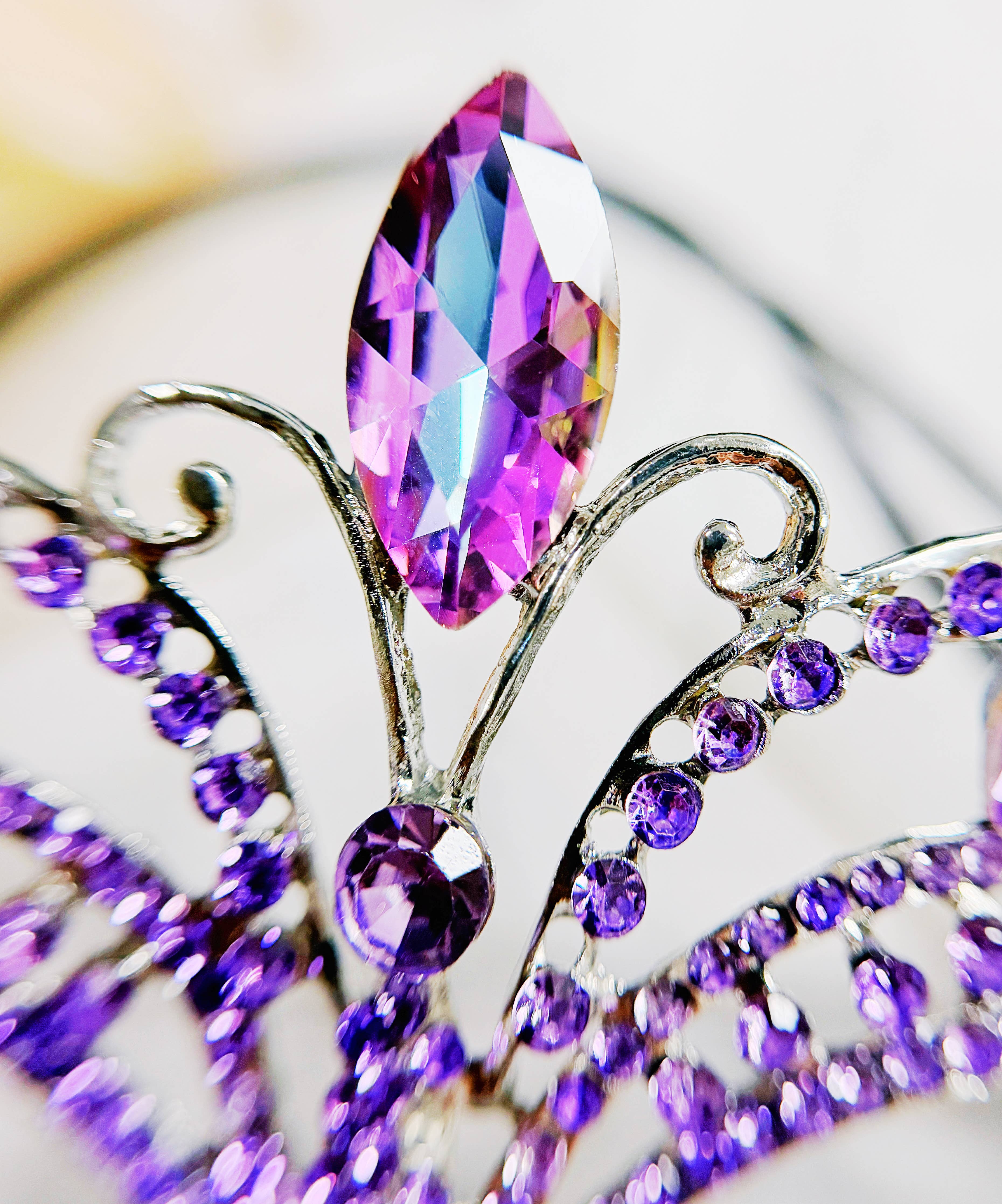 Happy Dream Gifts - Wholesale Costume - Women's - Purple Masquerade Ball Mask, Theatrical Mask, Silver Mask4