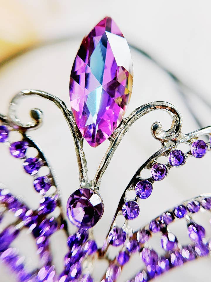 Happy Dream Gifts - Wholesale Costume - Women's - Purple Masquerade Ball Mask, Theatrical Mask, Silver Mask4