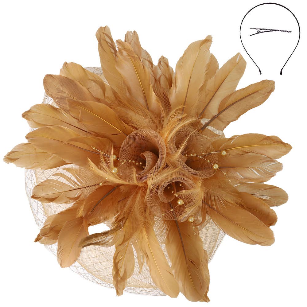 anbfashion - Wholesale Fascinator Hat - Women's - DERBY STATEMENT FASCINATOR HEADBAND FASCINATOR HTH26678