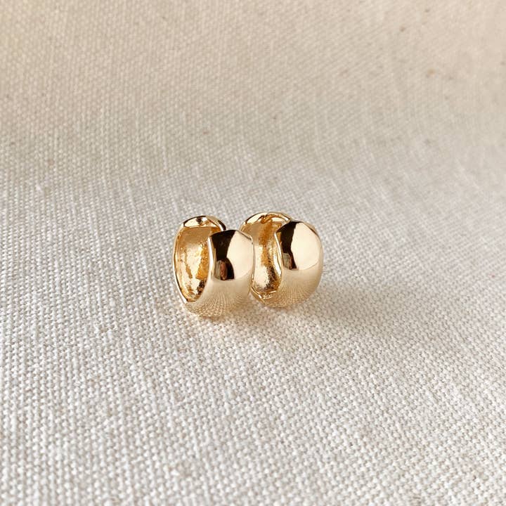 GoldFi - Wholesale Huggie Earrings - 18k Gold Filled Chunky Clicker Earrings