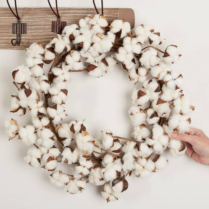 Factory Direct Craft - Vente Couronne - Couronnes en coton artificiel de 22 pouces1