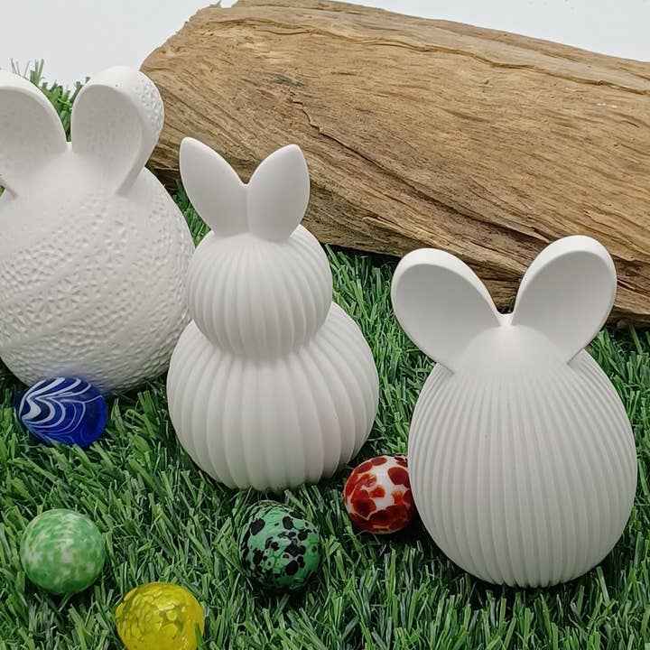 Stampi in gesso Raysin, Pasqua, conigli scanalati / contorno per la vendita all'ingrosso da parte di perleperle