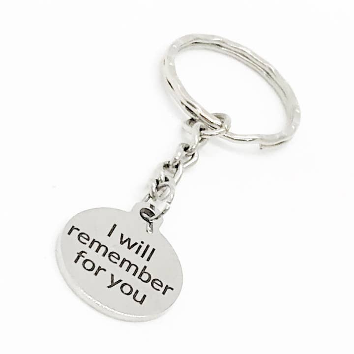 Alzheimer Caregiver Gift, I Will Remember For You Keychain, Alzheimer Partner Gift, Dementia Gift, Dementia Caregiver, Memory Loss Gift for wholesale by JKCE Designs