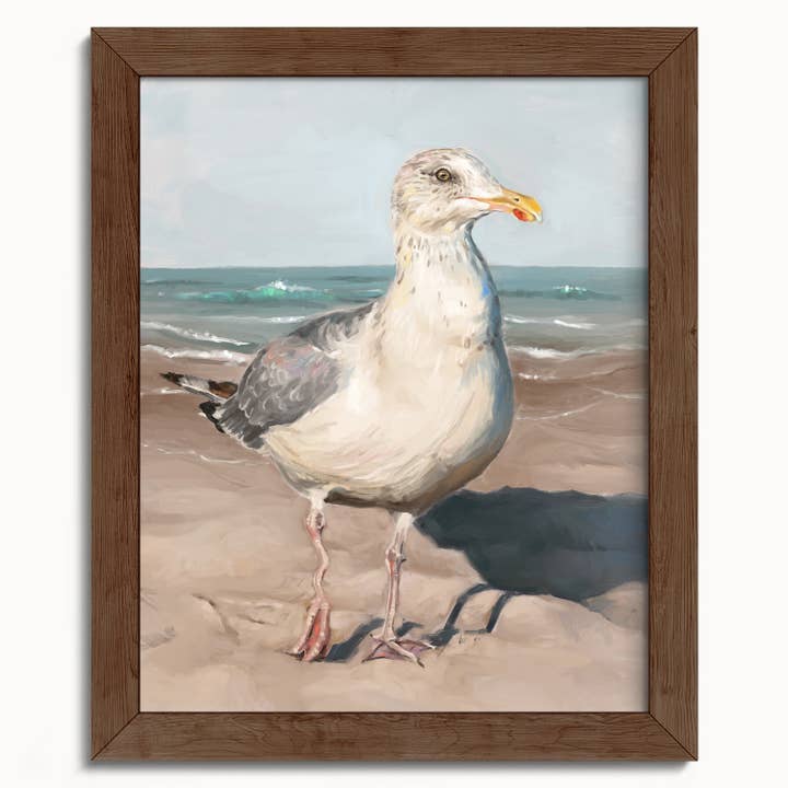The Ugly Cat Studio - Wholesale Art Print - Seagull with Wobbly Leg Fine Art Print11