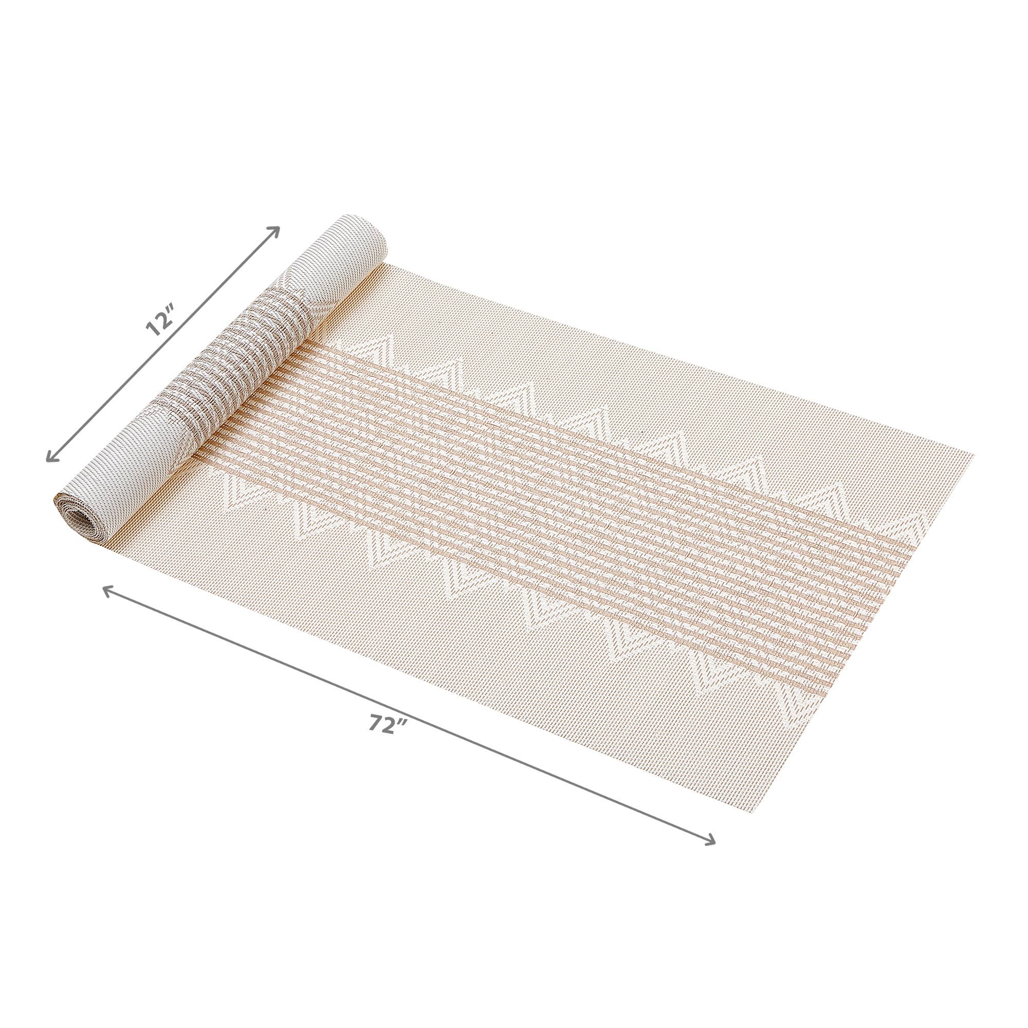 Branco Corredor de mesa em vinil 72" Pulseira Diamante Branca para venda a revendedores na Faire2