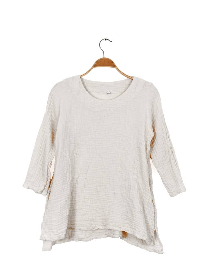 Nusantara Inc. - Wholesale Blouse - Women's - Thai Cotton Long Sleeve Tunic-03477 (S/M, L/X, XXL)27