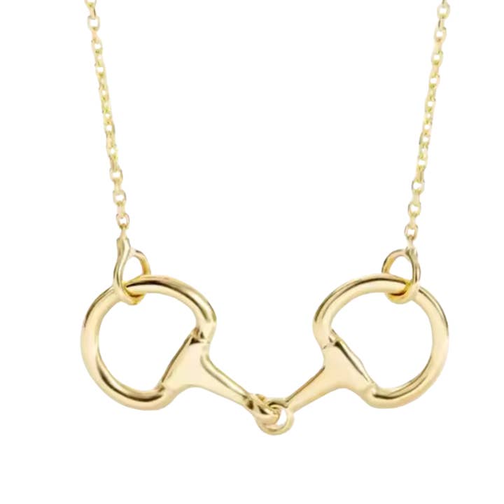 HoopLa - Wholesale Pendant/Charm Necklace - Filly- Snaffle Bit Necklace- Waterproof Chain2