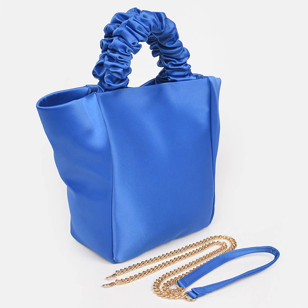 3AM BY H&D ACCESSORIES - Wholesale Draagtas - Dames - Satijnen draagtas met ketting2