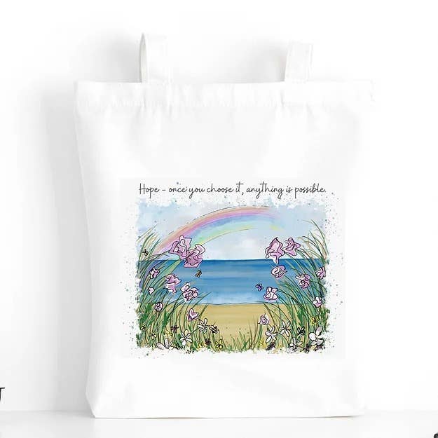 Quote Art Tote Bag, Breeze for wholesale by H'Art and Design