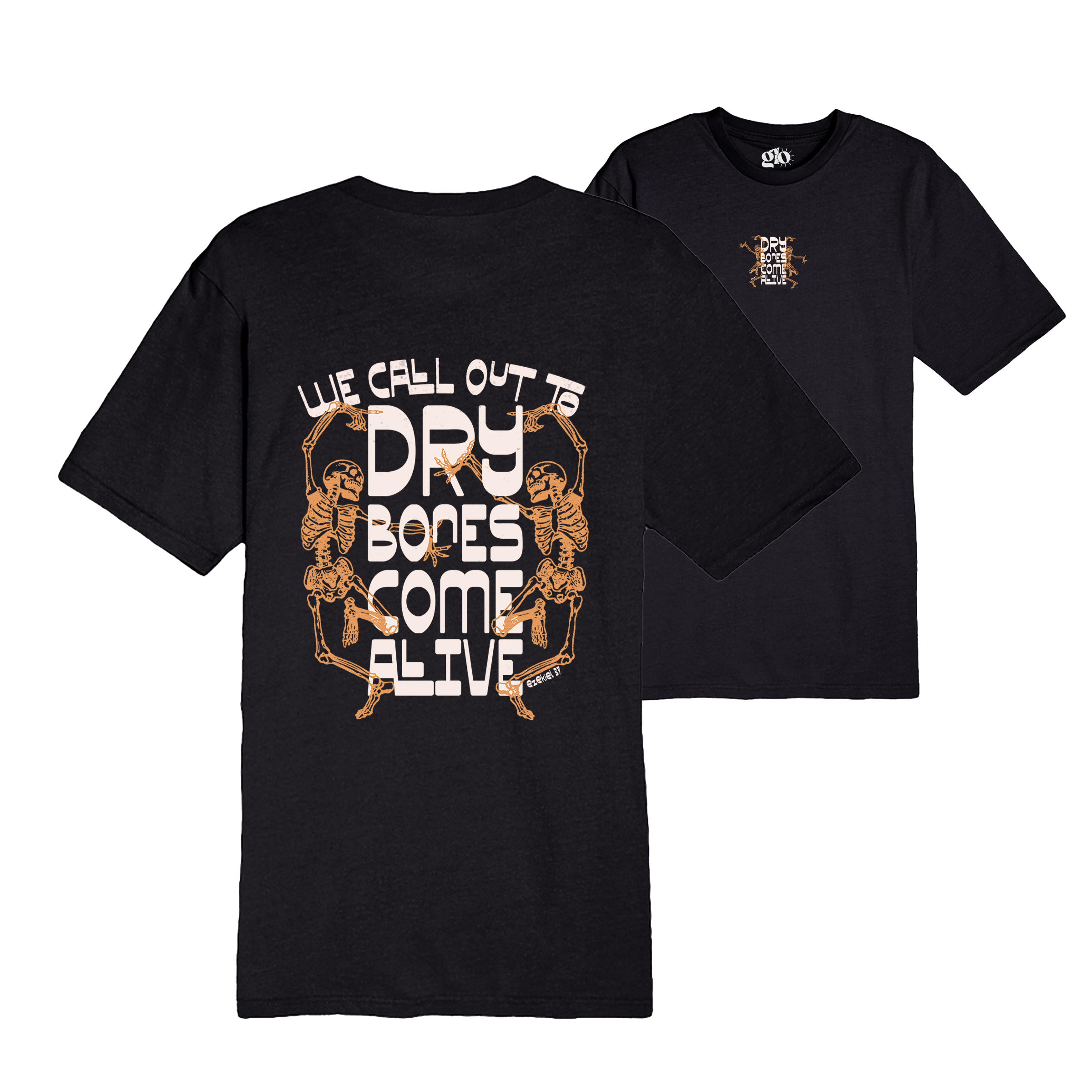 Dry Bones Come Alive Tee - Black for wholesale on Faire0