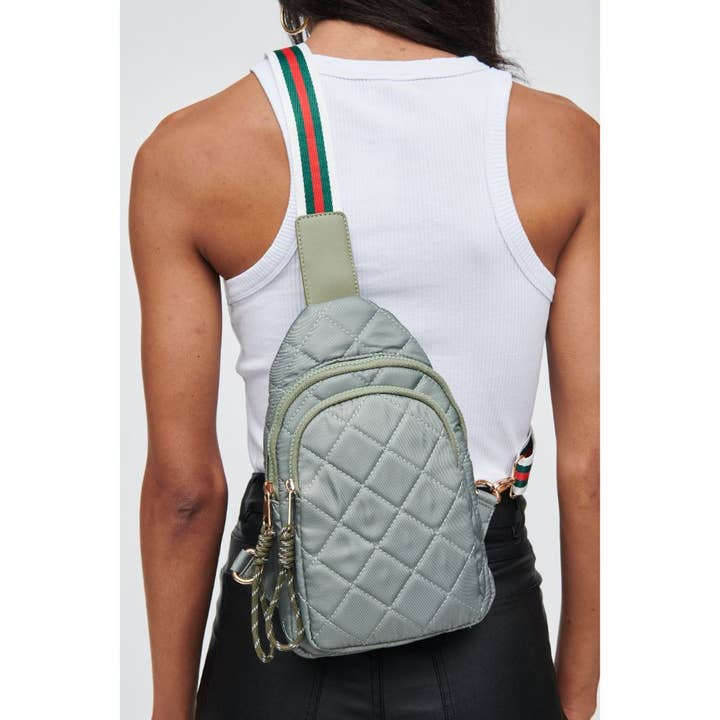Urban Expressions - Wholesale Crossbody Bag - Women's - Ace - Quilted Nylon Sling Backpack40