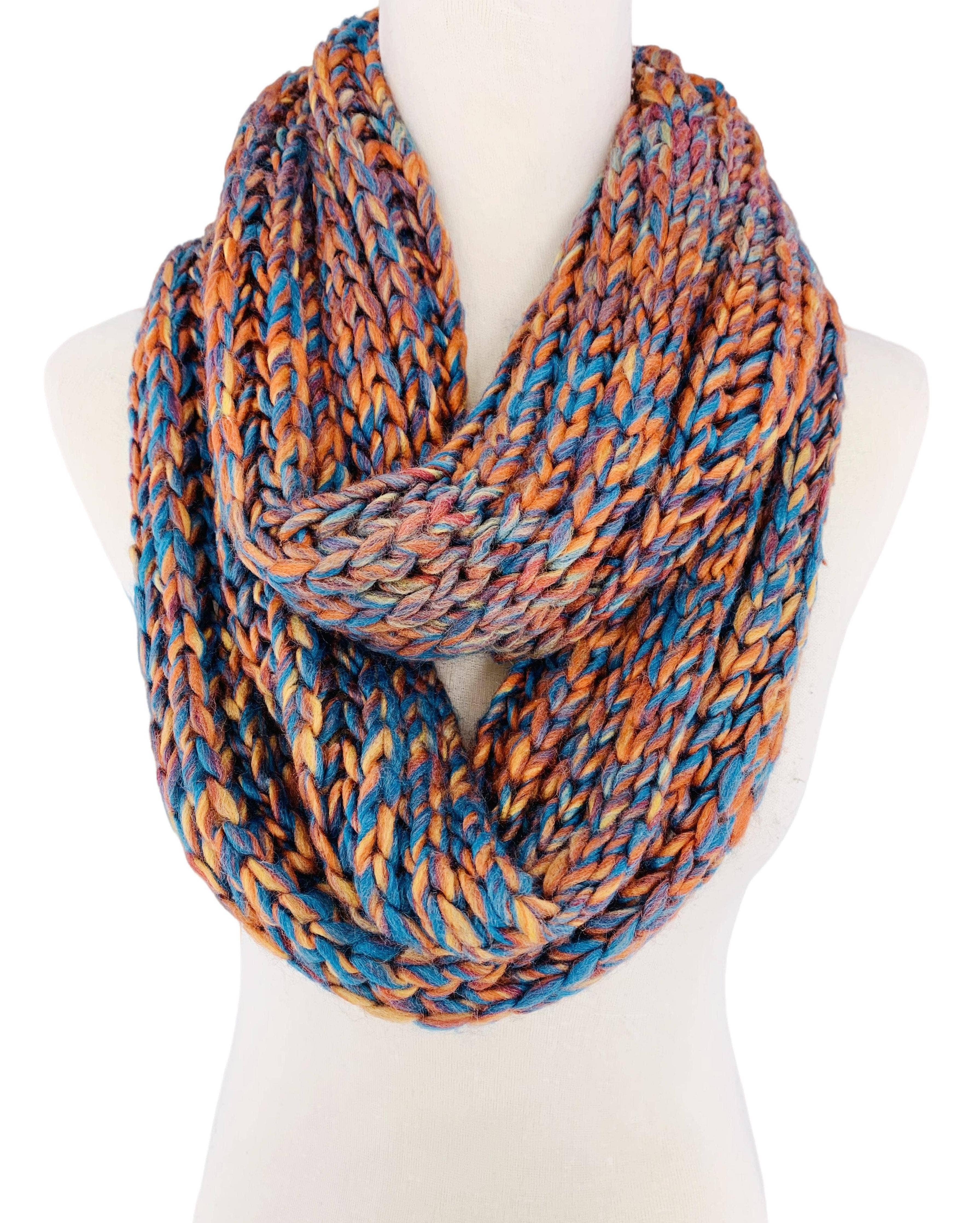 JC Sunny Fashion – wholesale Scarf – Women's – JC011006 Chunky Yarn Knit Infinity Scarf5