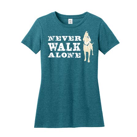 Never Walk Alone Women's T-shirt for wholesale by Dog is Good