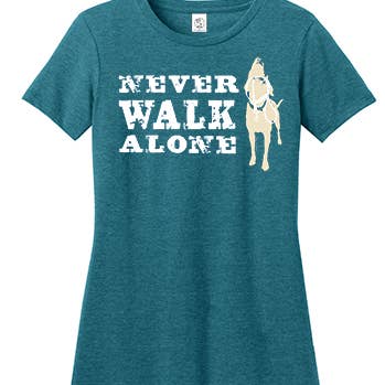 Never Walk Alone Women's T-shirt for wholesale by Dog is Good