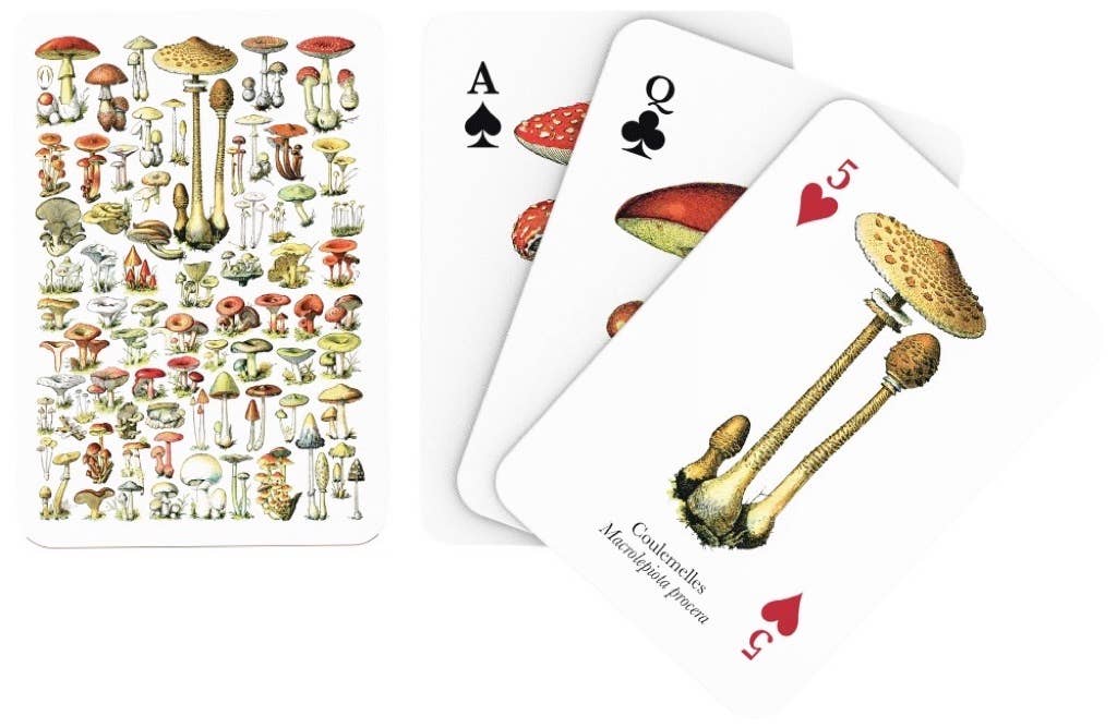 New York Puzzle Company - Wholesale Playing Cards - Mushroom Playing Cards Single Standard Deck2