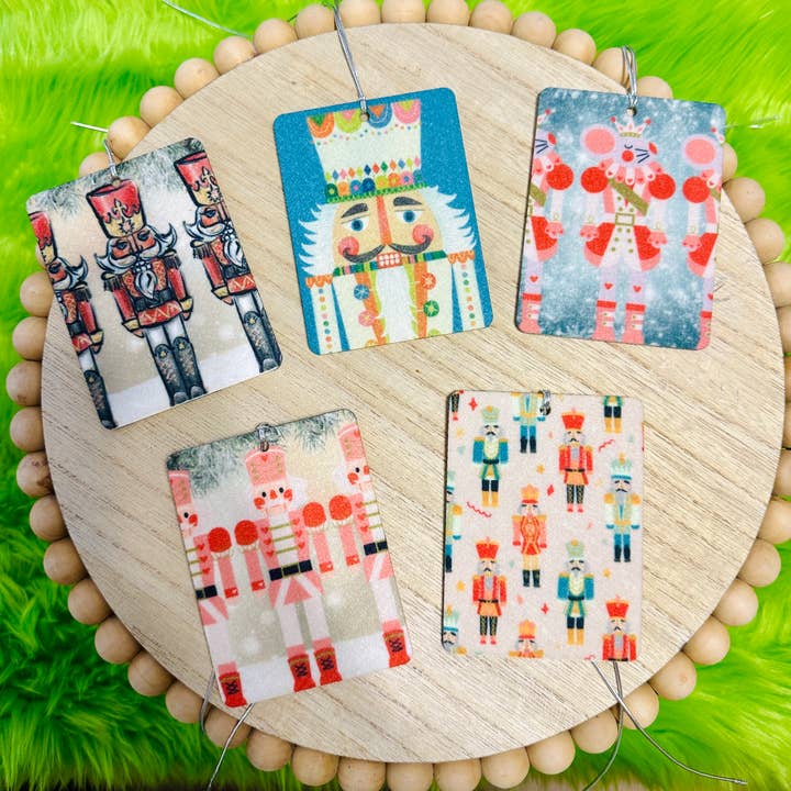 Bizzz Designs - Wholesale Car Freshener - Women's - Christmas Nutcracker Felt Freshie Bundle of 10 | Nutcracker Freshies3
