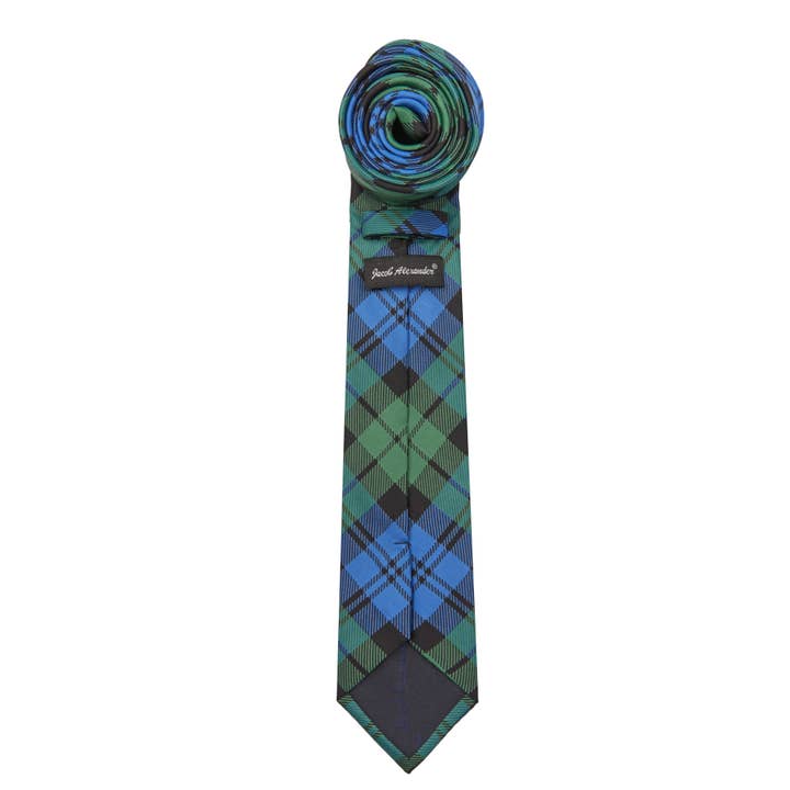 Jacob Alexander – wholesale Necktie – Men’s – Men's Woven Royal Tartans Plaid Tie3