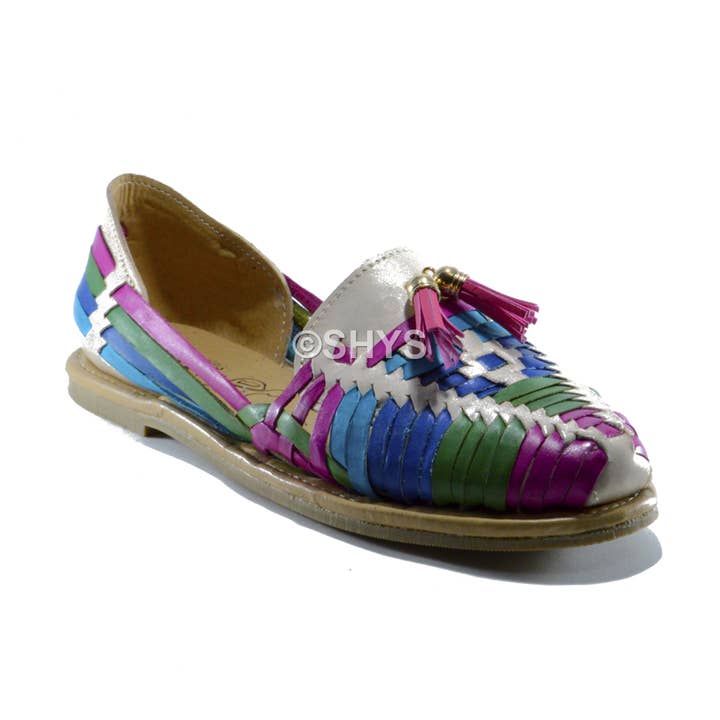 Sandália Pele Mexicana Para Mulher Verde DES-001-4 por atacado de SHYS