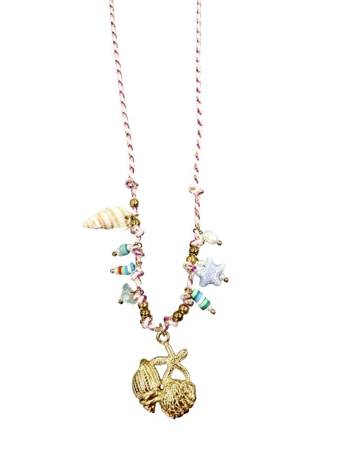 Sunny Starfish Charm Necklace for wholesale by Gemelli