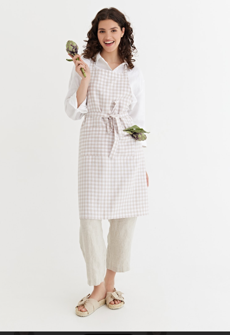 MagicLinen (We handle U.S. import procedures for you) - Wholesale Schort - Linnen slabbetje met zakken in verschillende kleuren one size26