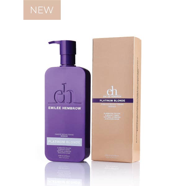 Emilee Hembrow Platinum Blonde Damage Repair Toning Masque 300ml for wholesale by Silk oil of Morocco