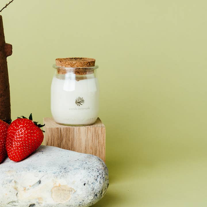 Scent.ily - Wholesale Jar/Filled Candle - Panda Botanicals:British Strawberry & Sparkling Wine: 4oz1