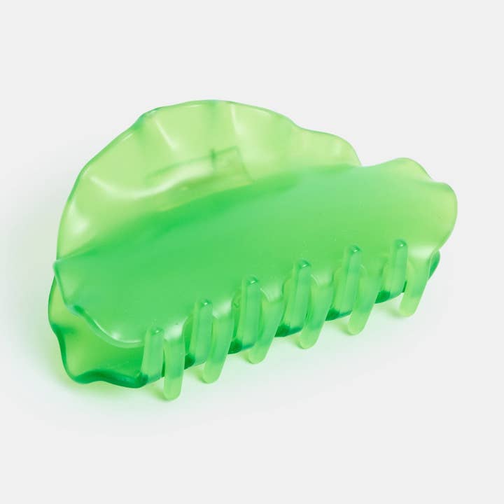 Suki Claw in Green Ruffle for wholesale by CHUNKS