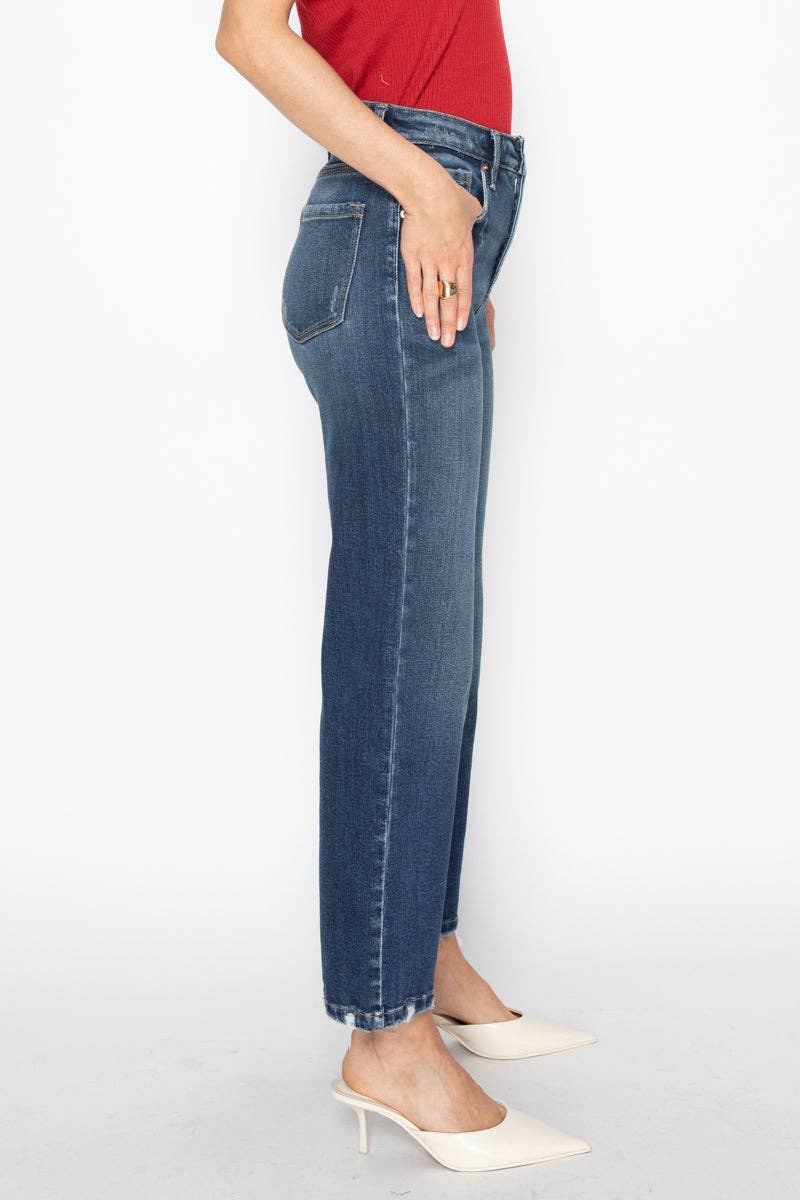 ARTEMIS VINTAGE - Wholesale Jeans - Dames - BUIKCONTROLE JEANS MET HOGE TAILLE EN RECHTE PASVORM2