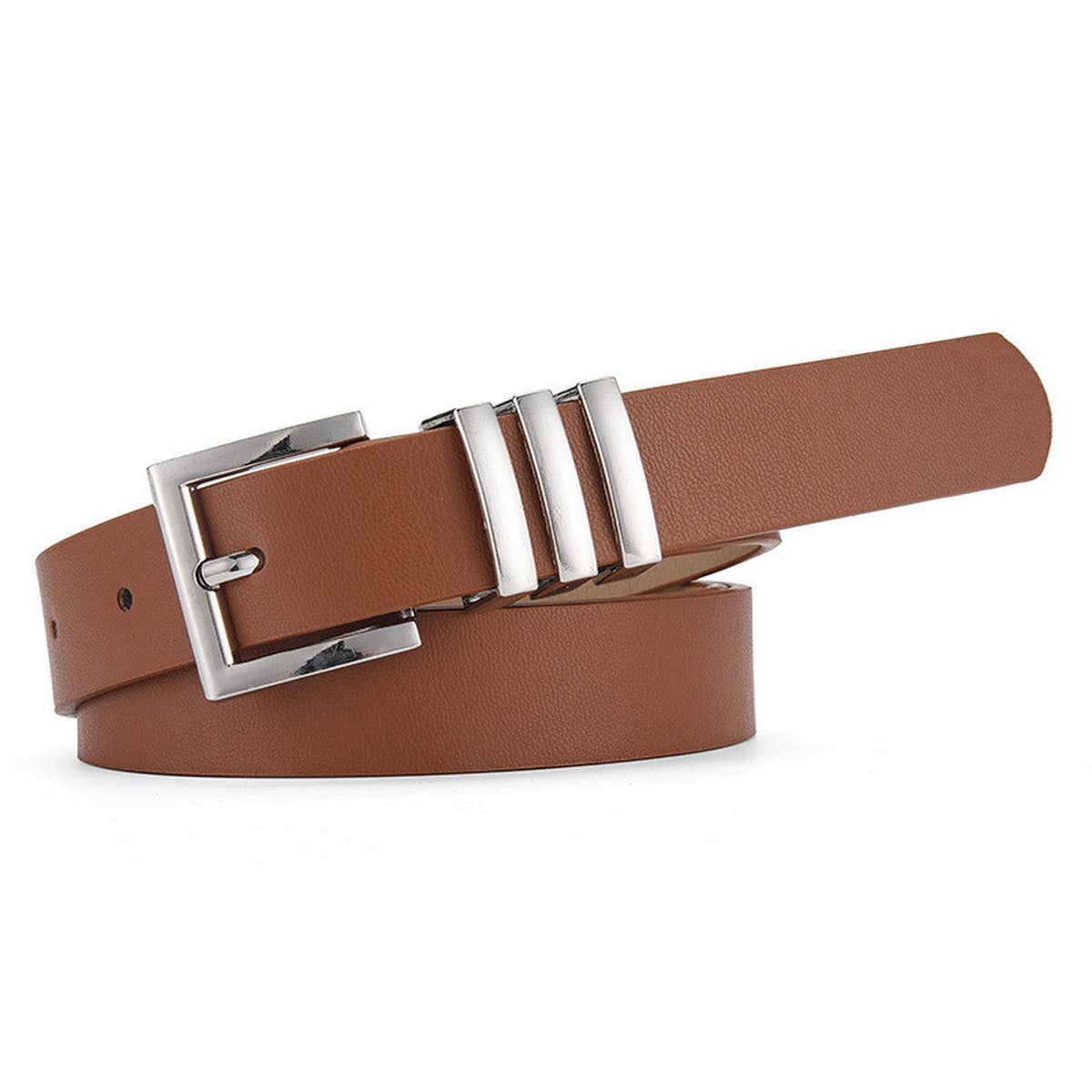 ACCITY - Wholesale Belt - Women's - MATTE KOREAN-STYLE METAL SQUARE BUCKLE BELT_CWASC058013