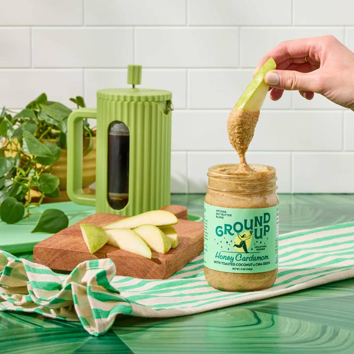 Ground Up - Wholesale Nut Butter - 12oz - Honey Cardamom