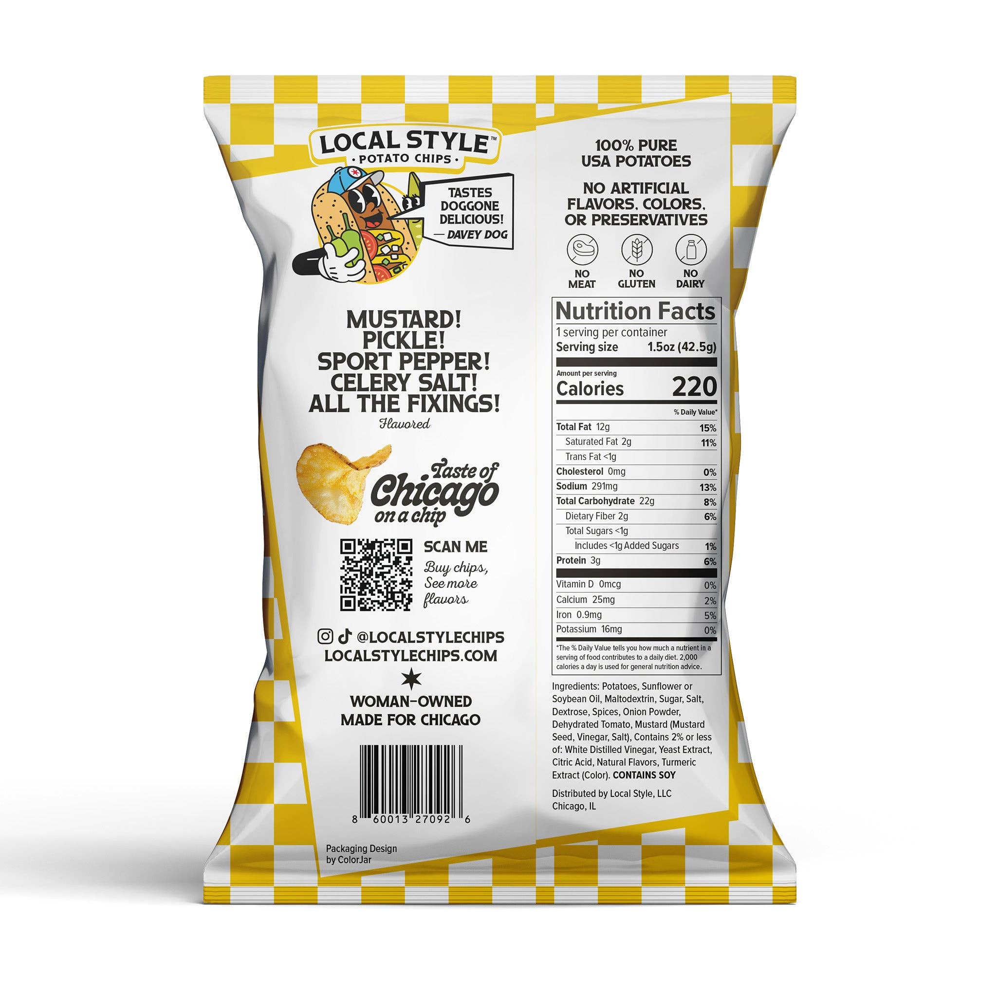 Local Style Chips - Wholesale Chips - Hot Dog Flavor Potato Chips 25ct - Local Style | Chicago1